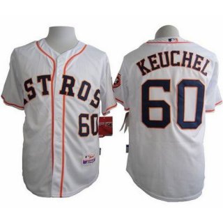 Astros #60 Dallas Keuchel White Cool Base Stitched MLB Jersey