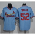 Cardinals #52 Michael Wacha Blue Cooperstown Throwback Stitched MLB Jersey