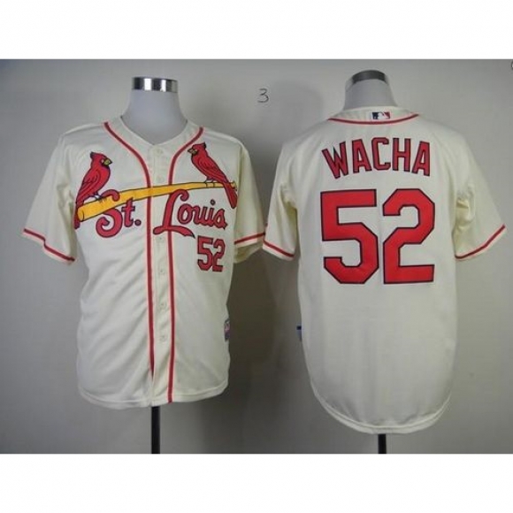 Cardinals #52 Michael Wacha Cream Cool Base Stitched MLB Jersey