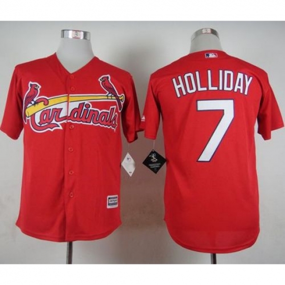 Cardinals #7 Matt Holliday Red Cool Base Stitched MLB Jersey