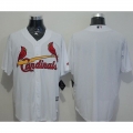 Cardinals Blank White New Cool Base Stitched MLB Jersey