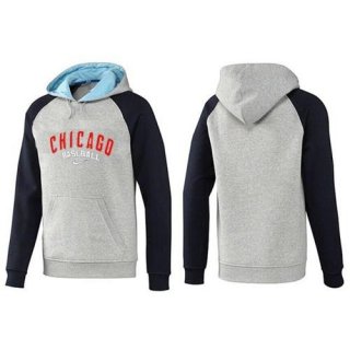 Chicago Cubs Pullover Hoodie Grey & Blue