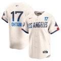 Men's Los Angeles Dodgers Shohei Ohtani Nike Cream 2024 World Series Champions City Connect Limited Player Jersey