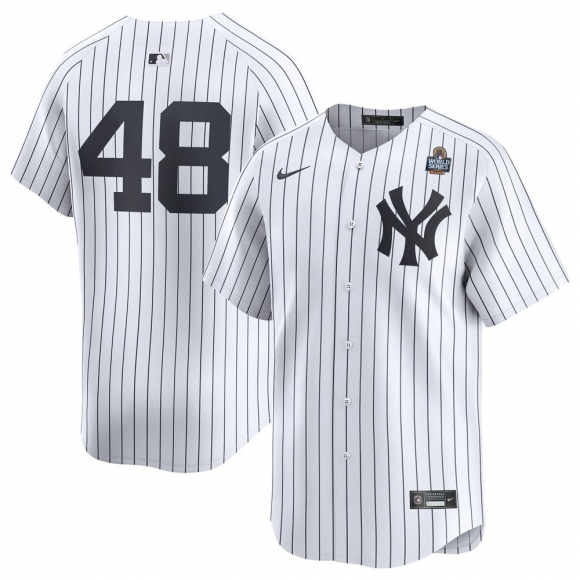 Men's New York Yankees Anthony Rizzo Nike White 2024 World Series Limited Player Jersey