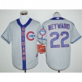 Cubs #22 Jason Heyward Grey Cooperstown Stitched MLB Jersey