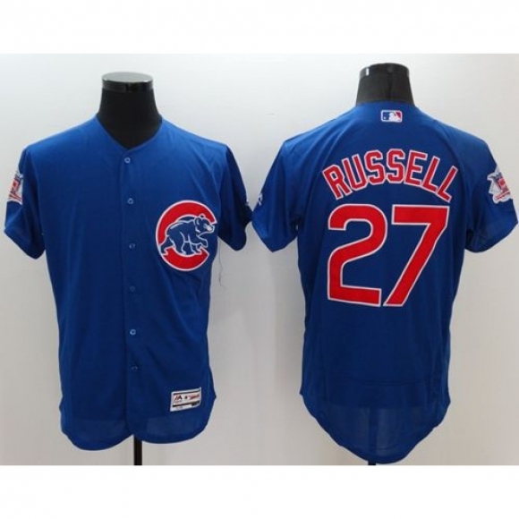 Cubs #27 Addison Russell Blue Flexbase Authentic Collection Stitched MLB Jersey