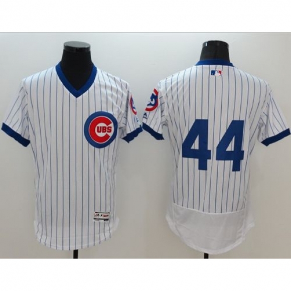Cubs #44 Anthony Rizzo White Flexbase Authentic Collection Cooperstown Stitched MLB Jersey