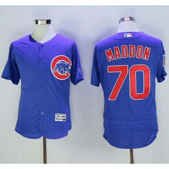 Cubs #70 Joe Maddon Blue Flexbase Authentic Collection Stitched MLB Jersey