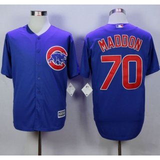 Cubs #70 Joe Maddon Blue New Cool Base Stitched MLB Jersey