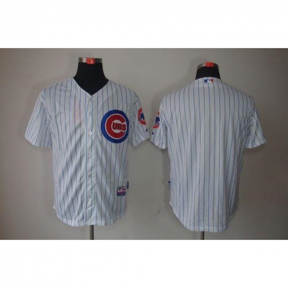 Cubs Blank White Cool Base Stitched MLB Jersey