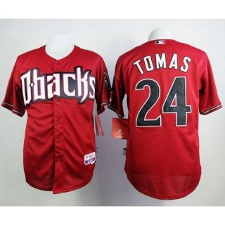 Diamondbacks #24 Yasmany Tomas Red Cool Base Stitched MLB Jersey