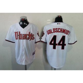 Diamondbacks #44 Paul Goldschmidt White Cool Base Stitched MLB Jersey