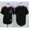 Diamondbacks Blank Black/Brick New Cool Base Stitched MLB Jersey