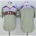 Diamondbacks Blank Gray/Brick New Cool Base Stitched MLB Jersey