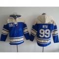 Dodgers #99 Hyun-Jin Ryu Blue Sawyer Hooded Sweatshirt MLB Hoodie