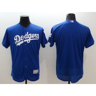 Dodgers Blank Blue Flexbase Authentic Collection Stitched MLB Jersey