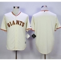 Giants Blank Cream Home New Cool Base Stitched MLB Jersey