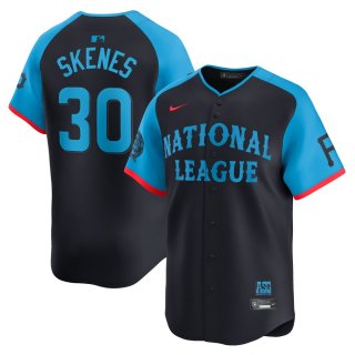 Men's National League Paul Skenes Nike Navy 2024 MLB All-Star Game Limited Player Jersey