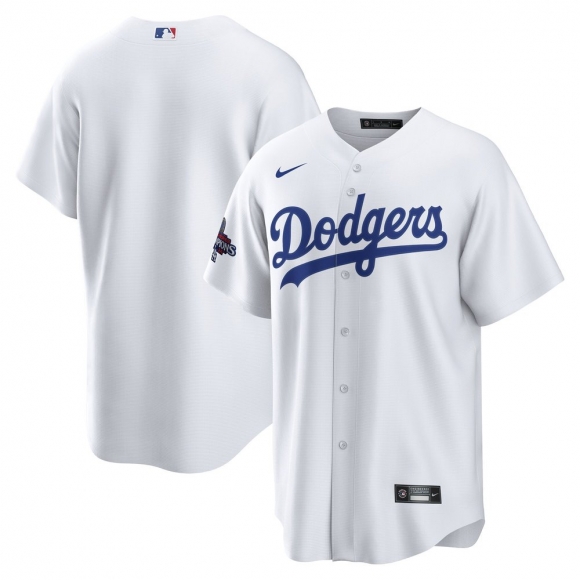 Men's Los Angeles Dodgers Nike White 2024 World Series Champions Home Replica Jersey