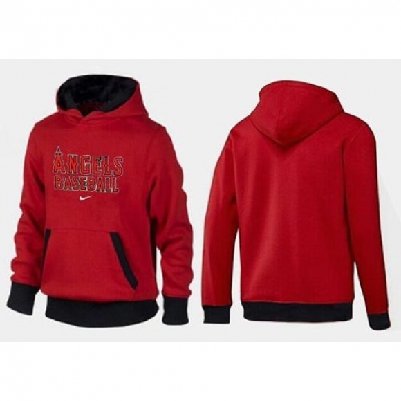 Los Angeles Angels Pullover Hoodie Red & Black