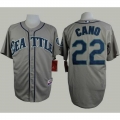 Mariners #22 Robinson Cano Grey Cool Base Stitched MLB Jersey