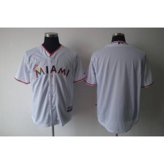 marlins #00 None Player White 2012 Home Stitched MLB Jersey