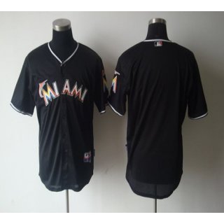 marlins Blank Black 2012 Alternate Stitched MLB Jersey