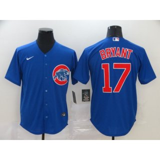 Men's Chicago Cubs #17 Kris Bryant Royal Cool Base Stitched MLB Jersey