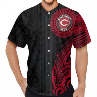 Men's Cincinnati Reds Black Baseball Jersey