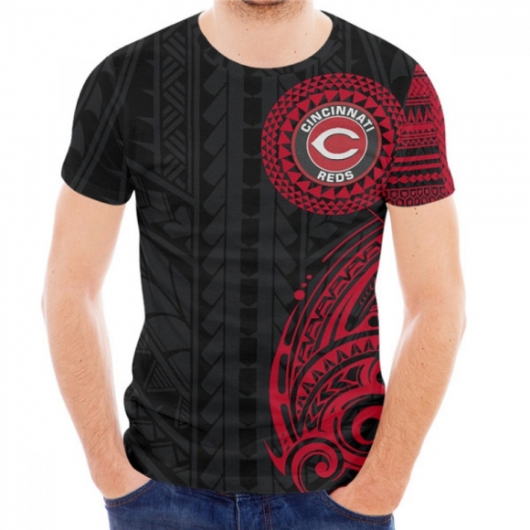 Men's Cincinnati Reds Black T-Shirt