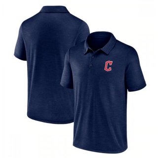 Men's Cleveland Guardians Navy Polo T-Shirt