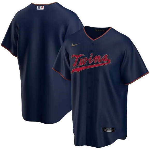 Men's Minnesota Twins Navy Cool Base Stitched Jersey