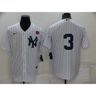 Men's New York Yankees #3 Babe Ruth White Cool Base Stitched Baseball Jersey