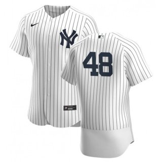 Men's New York Yankees #48 Anthony Rizzo White Flex Base Stitched Baseball Jersey