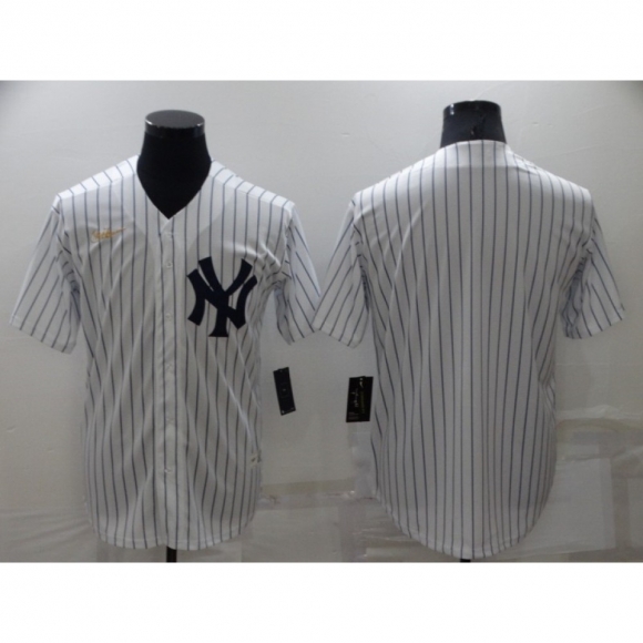 Men's New York Yankees Blank White Cool Base Stitched Jersey