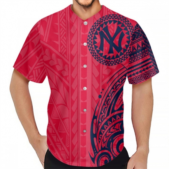 Men's New York Yankees Red Baseball Jersey