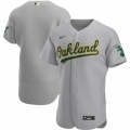 Men's Oakland Athletics Blank Grey Flex Base Stitched Jersey