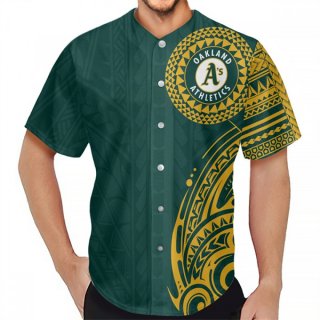 Men's Oakland Athletics Green Baseball Jersey