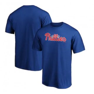 Men's Philadelphia Phillies Royal Wordmark Logo T-Shirt