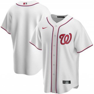 Men's Washington Nationals Blank White Cool Base Stitched Jersey