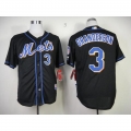 Mets #3 Curtis Granderson Black Cool Base Stitched MLB Jersey