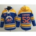 Mets #52 Yoenis Cespedes Blue Sawyer Hooded Sweatshirt MLB Hoodie