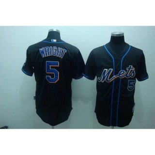 Mets #5 David Wright Stitched Black MLB Jersey