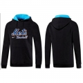 New York Mets Pullover Hoodie Black & Blue