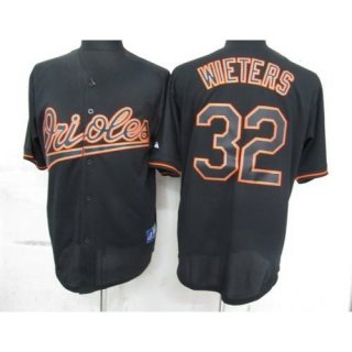 Orioles #32 Matt Wieters Black Fashion Stitched MLB Jersey