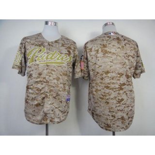 Padres Blank Camo Alternate 2 Cool Base Stitched MLB Jersey