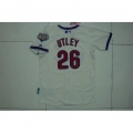 Phillies #26 Chase Utley Stitched Cream Youth MLB Jersey