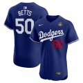 Men's Los Angeles Dodgers Mookie Betts Nike Royal 2024 World Series Alternate Elite Player Jersey