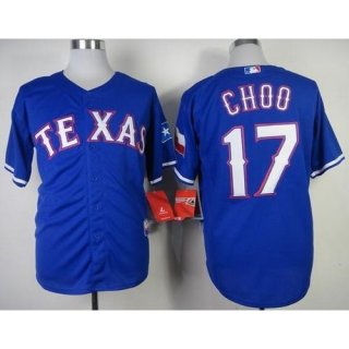 Rangers #17 Shin-Soo Choo Blue Cool Base Stitched MLB Jersey