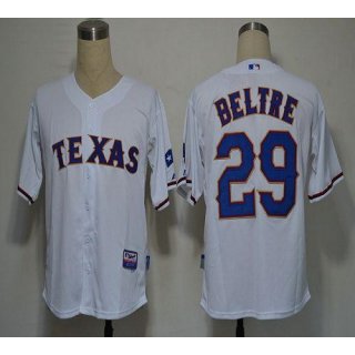 Rangers #29 Adrian Beltre White Cool Base Stitched MLB Jersey